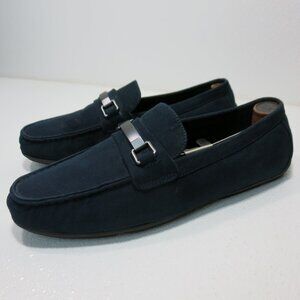 Alfani Suede Leather Men’s Moccasins Comfortable Elegant Casual Shoes Sz 10 M